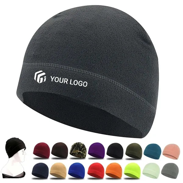 Skiing skating sports unisex fleece cap winter warm beanie