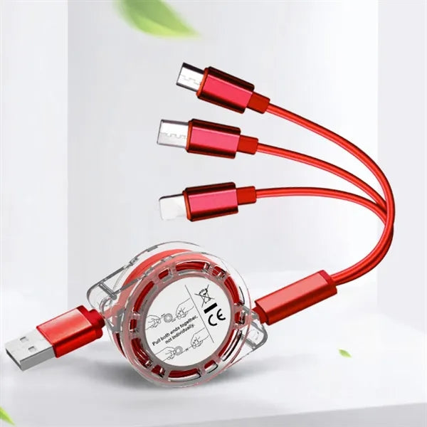 3 In 1 Retractable Charging Cable