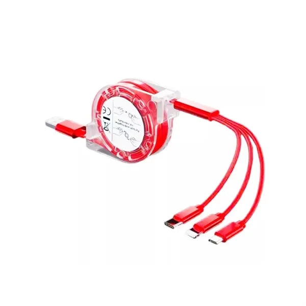3 In 1 Retractable Charging Cable