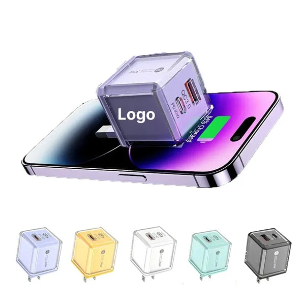 30W Transparent Dual Port Fast Charger