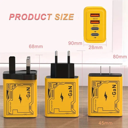65W 4 In 1 Fast Charging Cable