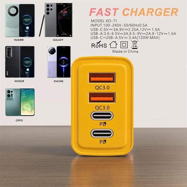 65W 4 In 1 Fast Charging Cable