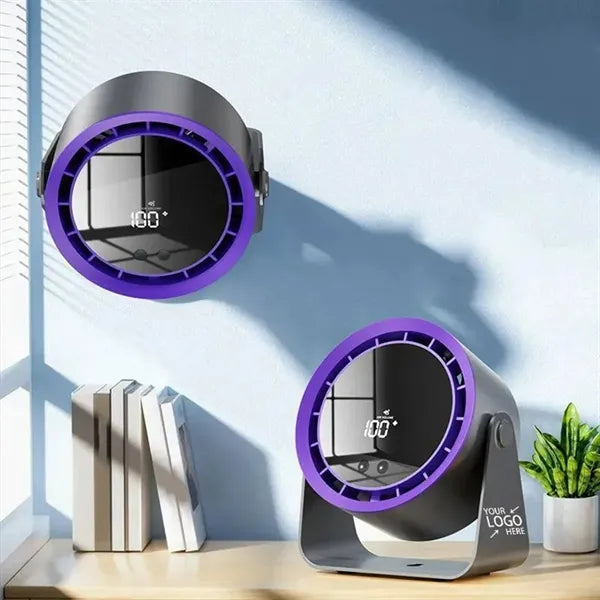 Rechargeable Wall Mounted Digital Display Desk Table Fan