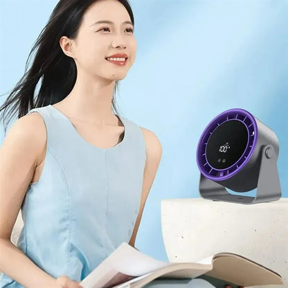 Rechargeable Wall Mounted Digital Display Desk Table Fan