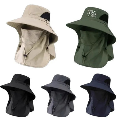 Sun HatWide Brim Fishing Hat with Removable Neck Flap