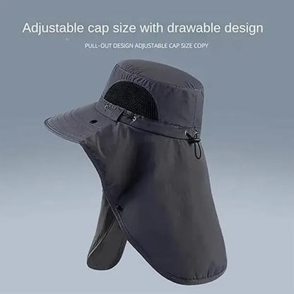 Sun HatWide Brim Fishing Hat with Removable Neck Flap