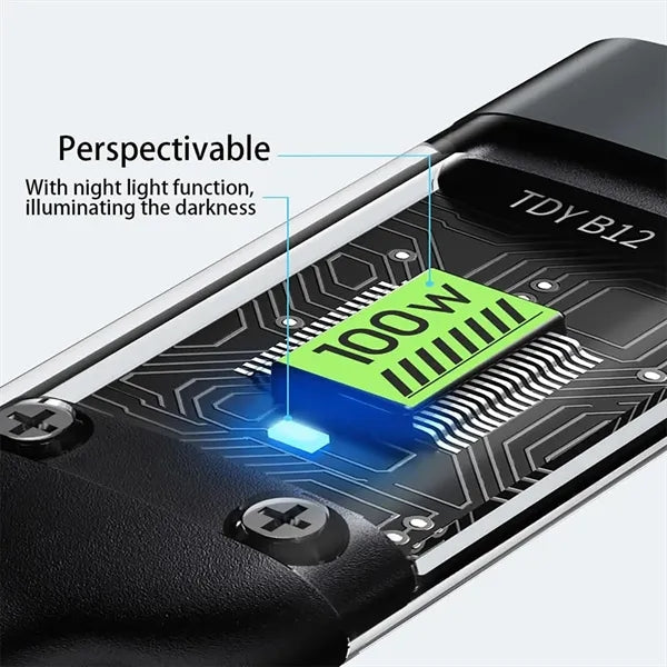 100W 3 In 1 Fast Charging Cable With Display