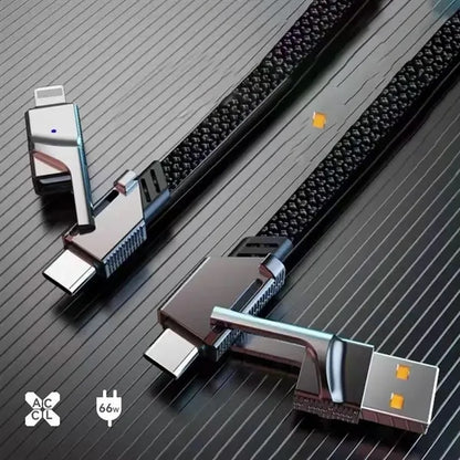 65W 4 In 1 Multi Function Fast Charging Cable