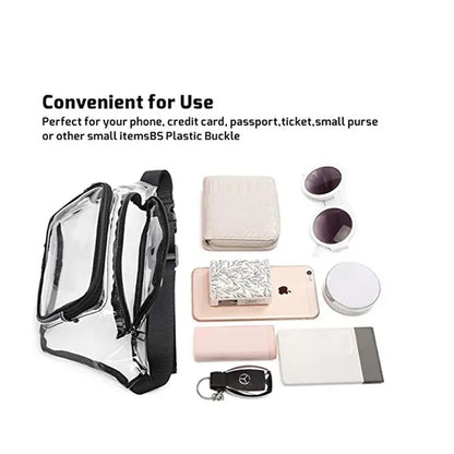 Clear Fanny Pack Stadium Approved Crossbody Bags for Women