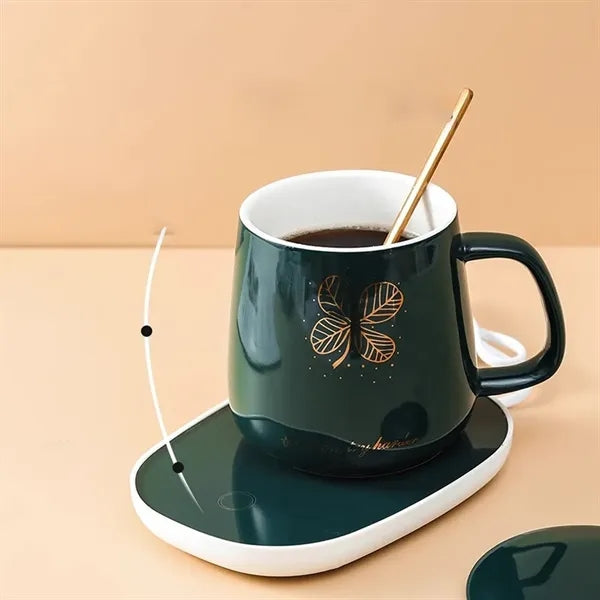 Smart Heating Mug Warmer With Adjustable TemperatureSmart He