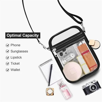 Clear Stadium Approved Crossbody Bag for Men and Women