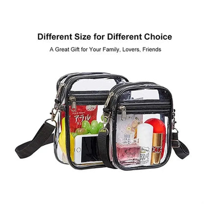 Clear Stadium Approved Crossbody Bag for Men and Women