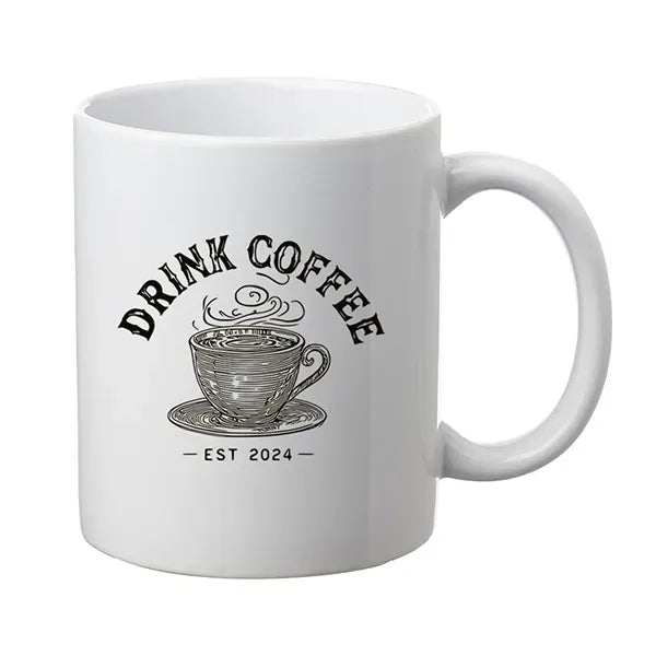 11 oz. Traditional Ceramic Custom Mugs
