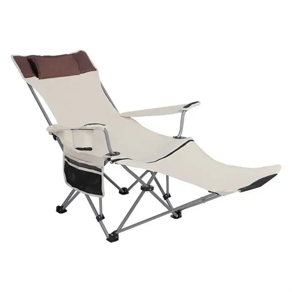 Folding Camping Chair With Footrest