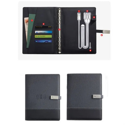 8000 mAh Wireless Charging Notebook Power Bank