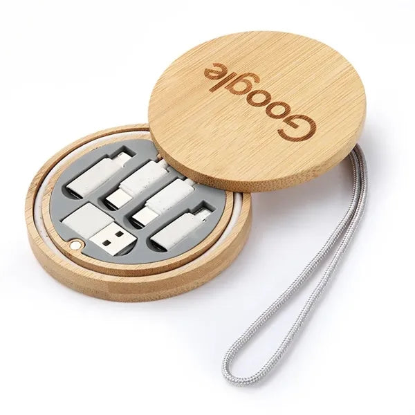 Eco Bamboo Round 60W Fast Charging Cable