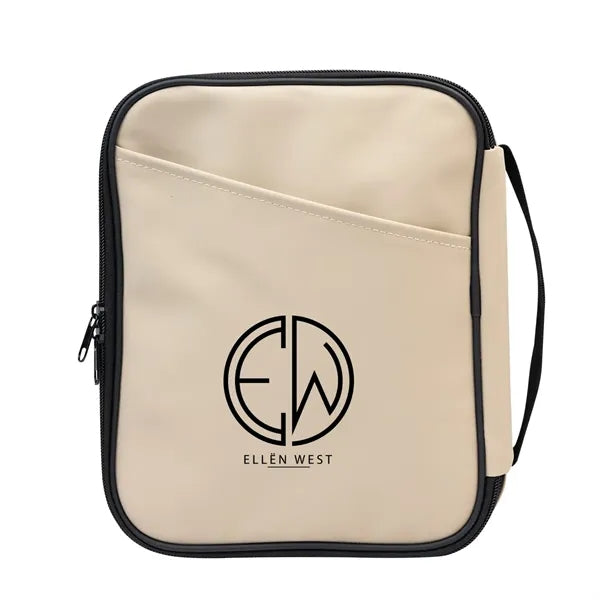 Hudson rPET Leatherette Tech Organizer