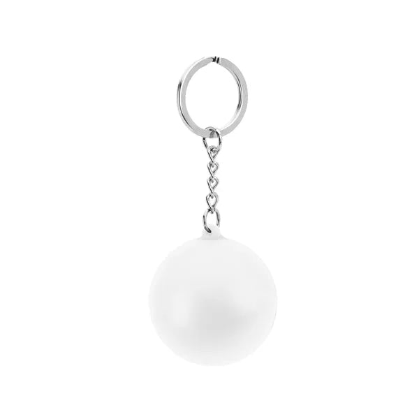 Round PU Stress Reliever Keychain