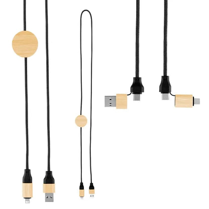 3' 60W Bamboo & rPET Fast Charging Cable