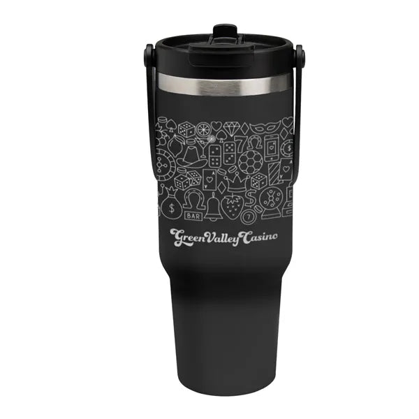 40 Oz. Full Laser Peak Intrepid Recycled Stainless Steel ...