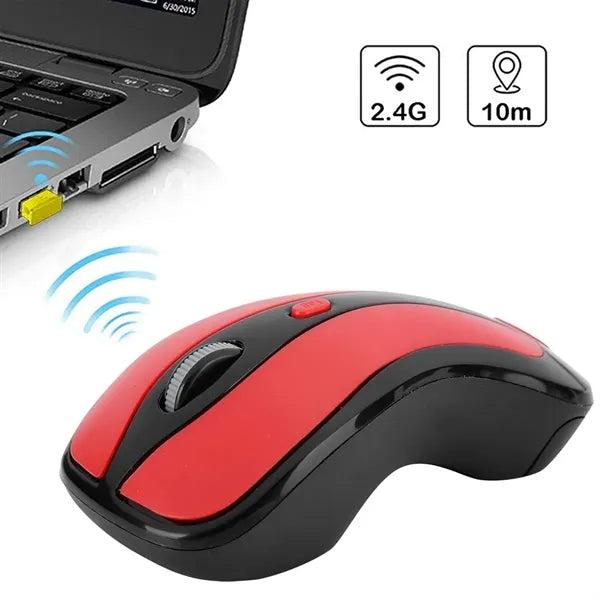 Portable 5 buttons laptop PC desktop 2.4G wireless mouse