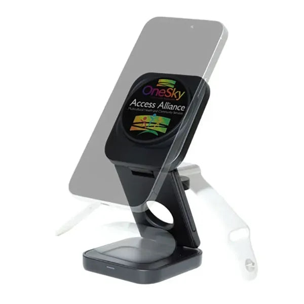 AMPSTATION 3-in-1 15W Wireless Charging Station