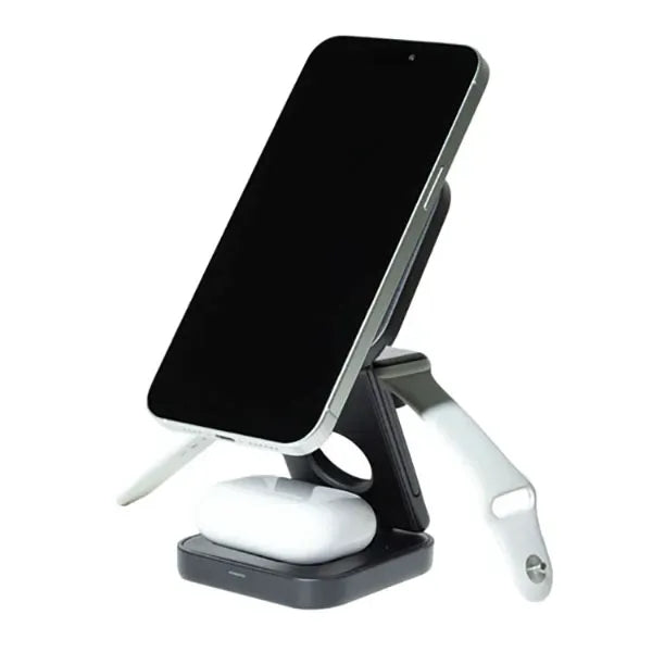 AMPSTATION 3-in-1 15W Wireless Charging Station