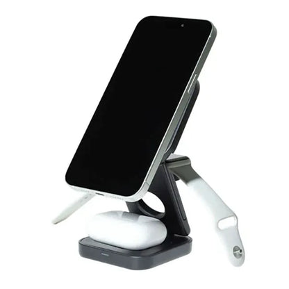 AMPSTATION 3-in-1 15W Wireless Charging Station