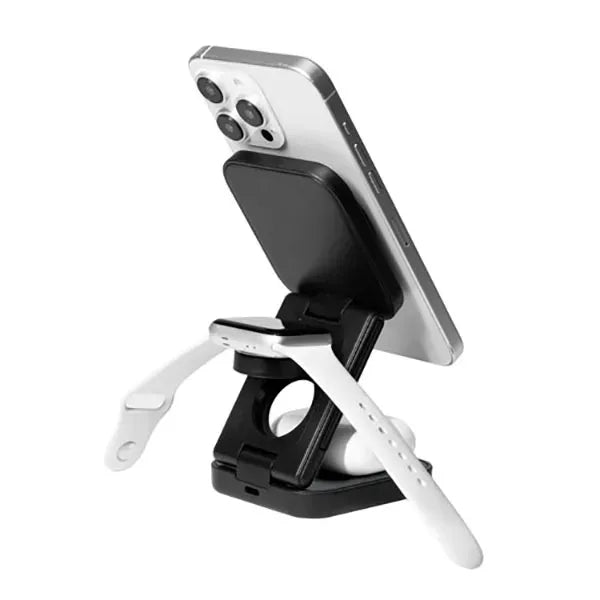 AMPSTATION 3-in-1 15W Wireless Charging Station