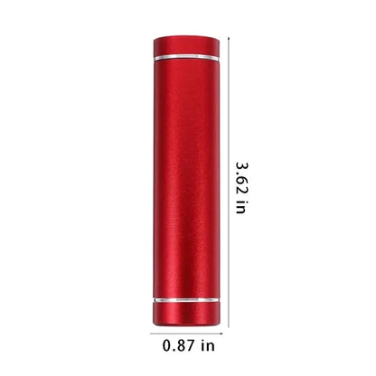 Portable 2000mAh Cylindrical Compact External Power Bank