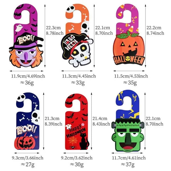 Halloween Door Hanging Tag