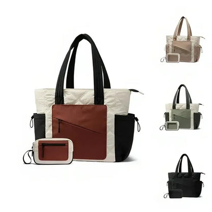 Puffer Bag and Work Bags with Zipper for Travel