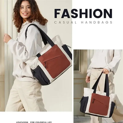 Puffer Bag and Work Bags with Zipper for Travel