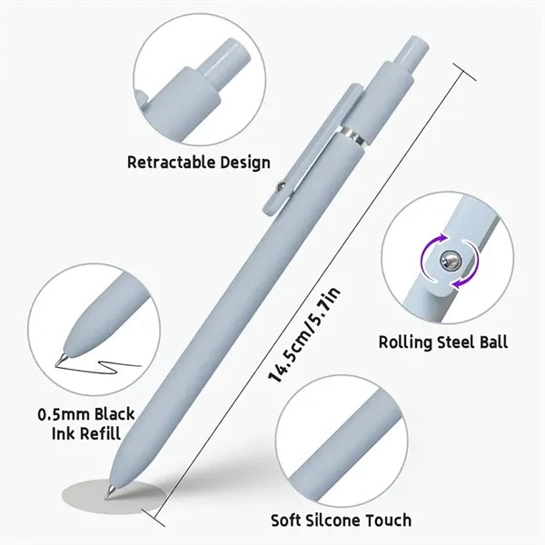 5 Pcs 0.5mm Black Ink Pens