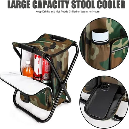 3 In 1 Backpack Chair With Cooler