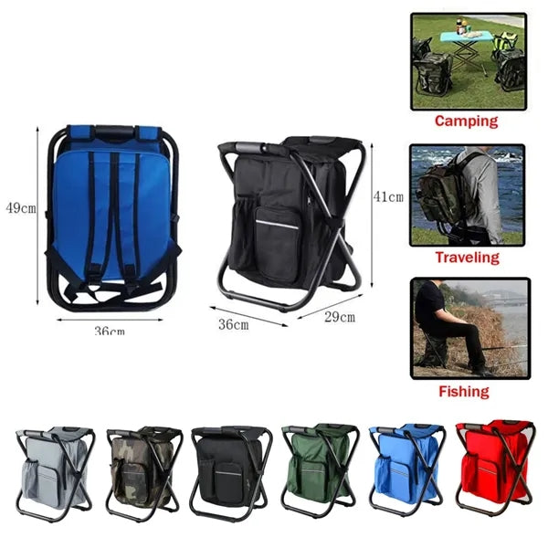 3 In 1 Backpack Chair With Cooler