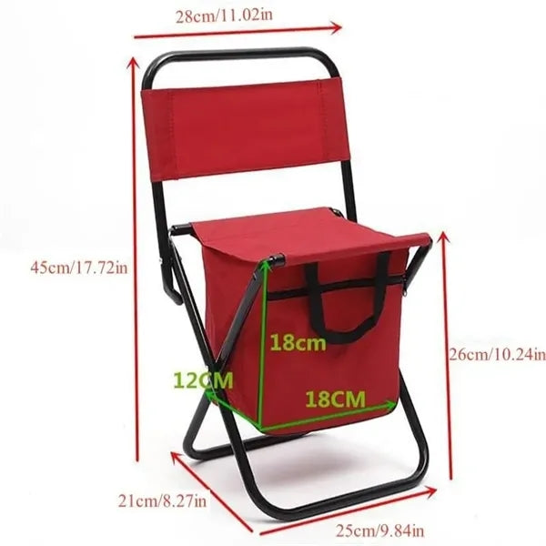 2 In 1 Foldable Chair With Bag