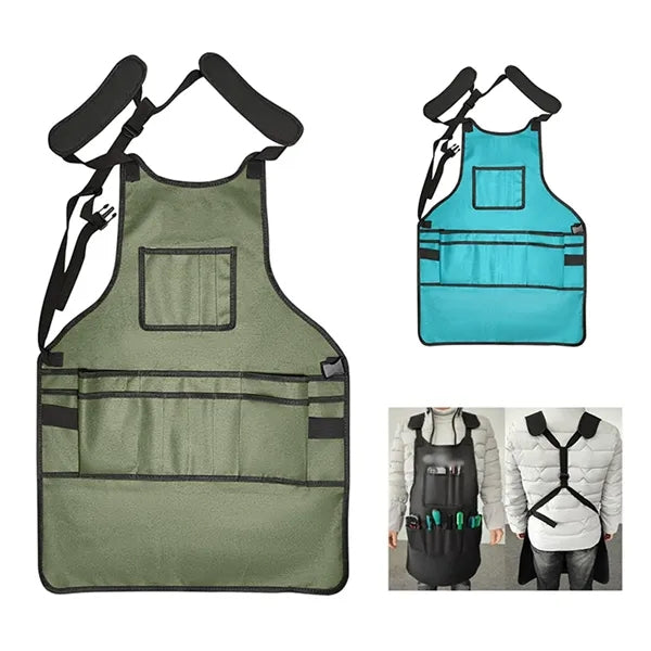 Adjustable straps kitchen work garden repair tool bag apron