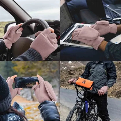 Winter Thickened Windproof Warm Gloves
