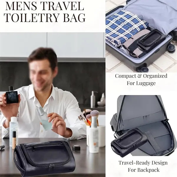 Portable unisex travel home waterproof toiletry cosmetic bag