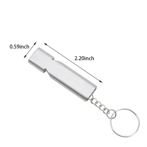 Camping hiking double tubes emergency survival safe whistle