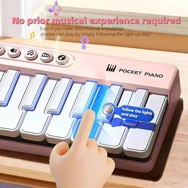 Portable toys mini electronic light up kids piano keyboard