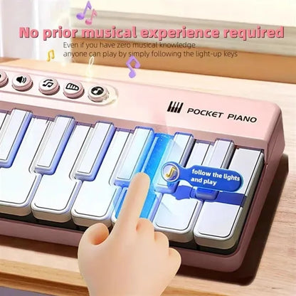 Portable toys mini electronic light up kids piano keyboard