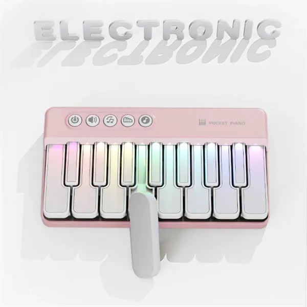 Portable toys mini electronic light up kids piano keyboard