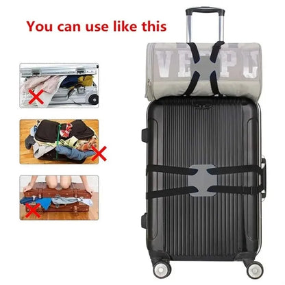 Adjustable travel essentials suitcases luggage bungee straps