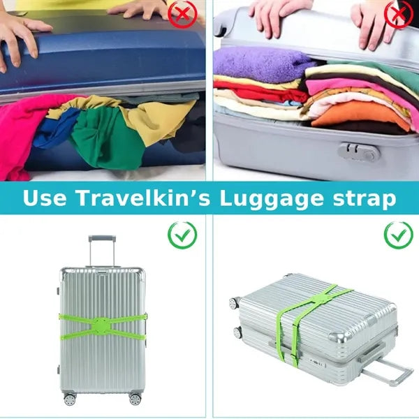 Adjustable travel essentials suitcases luggage bungee straps