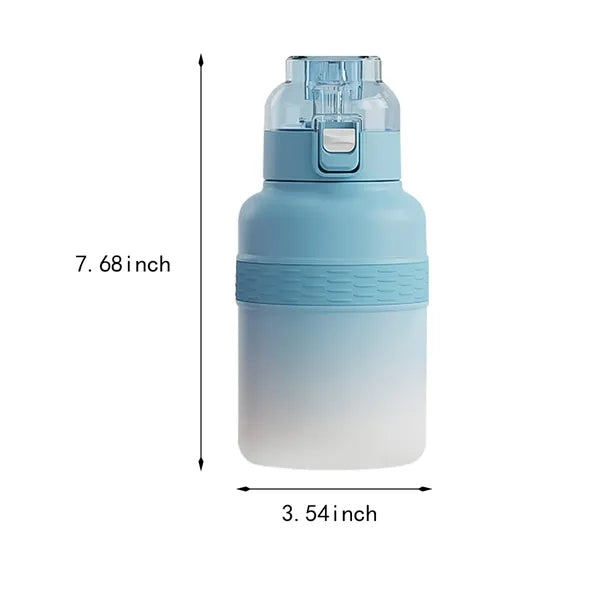 Large capacity portable fun fruit flavor straw thermos cup
