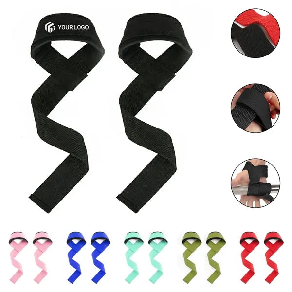 Gym workout resistance pull weightlifting straps grips band