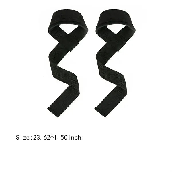 Gym workout resistance pull weightlifting straps grips band