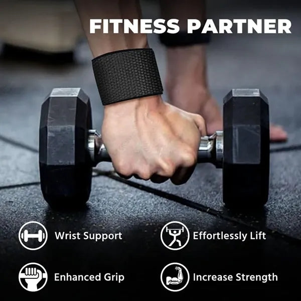 Gym workout resistance pull weightlifting straps grips band